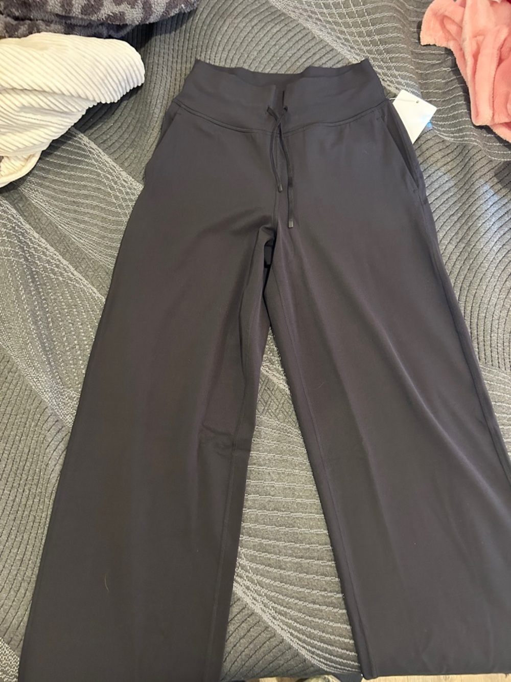 lululemon athletica Wide-Leg High-Rise Drawstring Pants Tall- Black